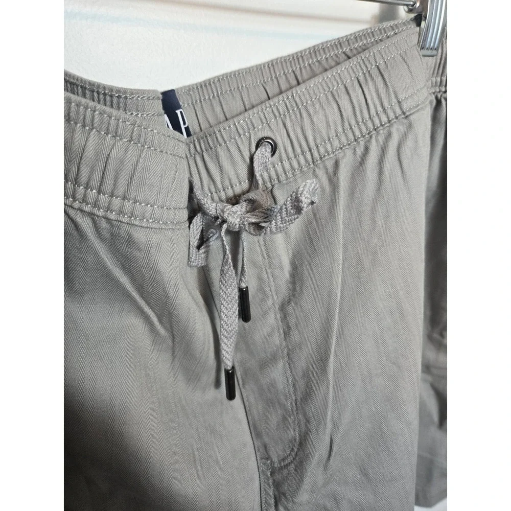 Gap Mens XXL Grey Herringbone Pull On Shorts Elastic Waist Drawstring New